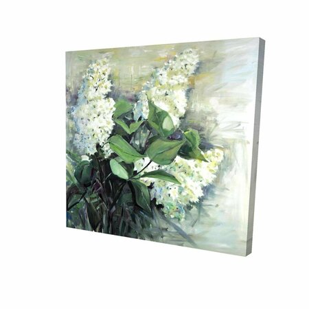 FONDO 16 x 16 in. White Lilacs-Print on Canvas FO2791883